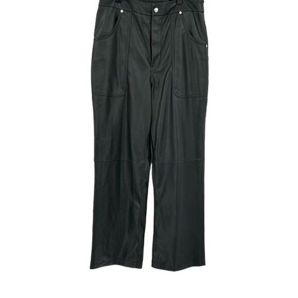 Blank NYC The Baxter Ribcage Straight Leg Faux Leather Pants Size 29 - Picture 2 of 11